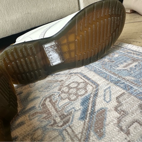 Dr Martens Leather Virginia Combat Boots Size 8 - Picture 2 of 7